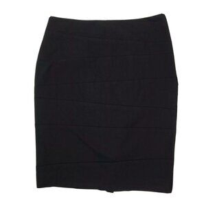 The Limited Collection Skirt Womens Size 2‎ Solid All Black Side Zip Pencil